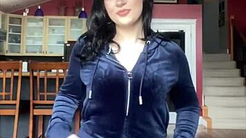 Babe unboxes and tries on juicy couture velour tracksuit