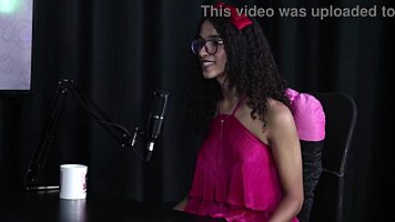 First Orgasm Giving Ass! Loves Big Cock! Spaghetti Transsexual Sheer Red!