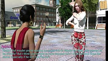 Is the wife watching her stepmother with the teen?