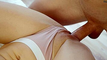 Making My Roommate Squirt with Big Cock While Boyfriend’s Away, Filling Her Pussy with Creamy Cum.