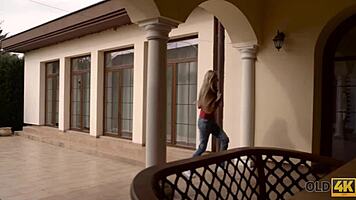 Old4k Man Fucks Russian Girl in Missionary After Blowjob