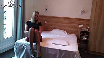 Babe Hard Fucks and Deepthroats Lover for Intense Oral Creampie