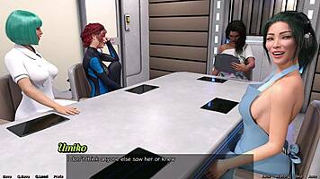 Teen stranded in space becomes master's curvy apprentice