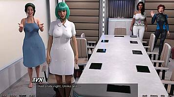 Teen stranded in space becomes master's curvy apprentice