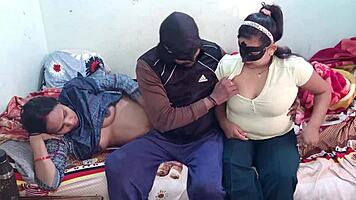 Young Father-in-Law Enjoys Wild Threesome with Two Hot Asian Daughters-in-Law