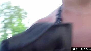 Saucy Teen Loves Outdoor Blowjob