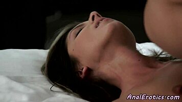 petite beauty assfucked in spoon pose with blowjob