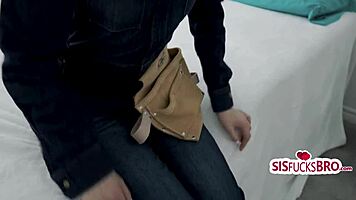 petite girl in construction costume gets caught