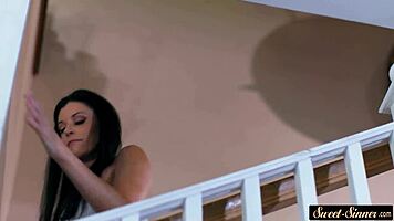 Tattooed Young Woman Rides In Fantasy Roleplay.