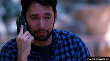 Tattooed Young Woman Rides In Fantasy Roleplay.