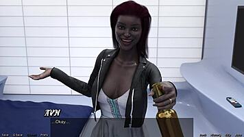 Going Down with Married Black Milf in Space Game 😍