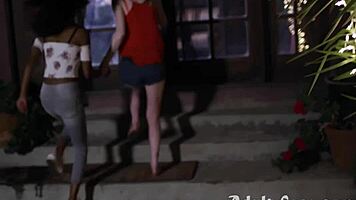 only orgasms help this alien return - bunny colby and alex coal's hardcore scene.