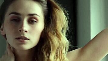 Busty Ukrainian Babe Yana West Strips Sensually