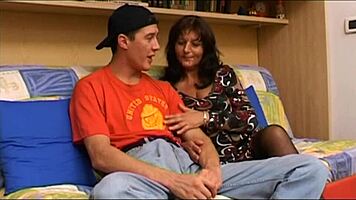 perverse family gets horny after dinner fucking