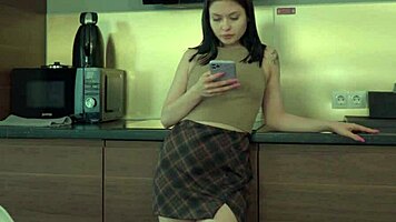 he fixes light and fills wet pussy