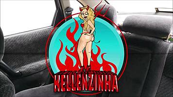 The bitch inside the uber gets her big ass fucked.