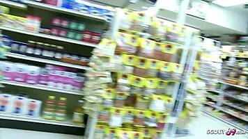 college girl jasmine gets rough public fuck in mall store before party