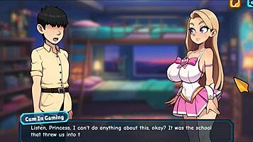 Princess Sophia Strips Naked In Bratty Hentai Game