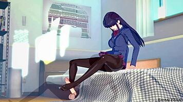 Komi Pleasures Only By Footjob