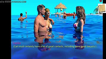 Hey, a wife and her stepmother get into some blonde cartoon fun.