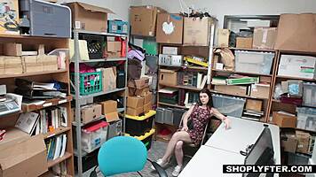 She lets the security guard fuck her after getting caught shoplifting.