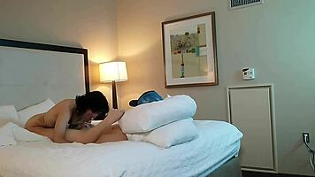 is that hot petite woman deepthroating a huge dick?