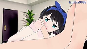 Ruka and Sumi intense hentai sex.