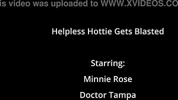 helpless hottie minnie rose, does the doctor blast you with cum?