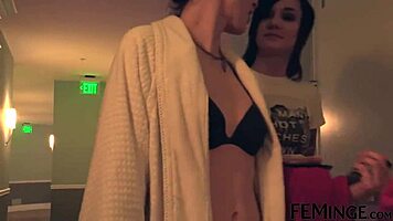 Stunning Lesbians Pick Up Chick in LA