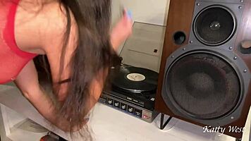 Hard Fucked A Bitch In Red Bodysuit And Cum On Her