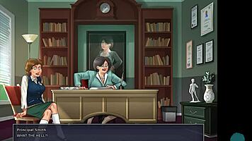 Summertime saga 58 roleplay with teen 18+ brunette pussy, big cock game, pov monster cock, ass, and cum in tight hole.