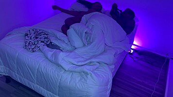 Behind the scenes, stepmom shares bed and fucks stepson