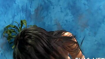 i, the masseuse, get oiled up for maledom sex on the massage table with teen 😏