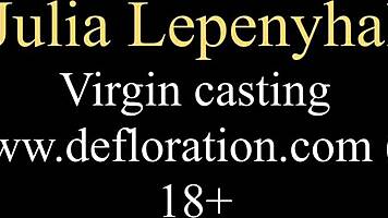 Virgin brunette julia lepenyhal virgin casting