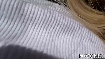 I'm Destiny Jaymes, the sex model getting fucked hard in POV.