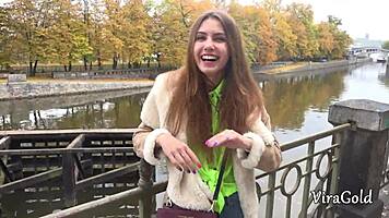 Pickup of Young Ukrainian Elle Rose for Quality Blowjob