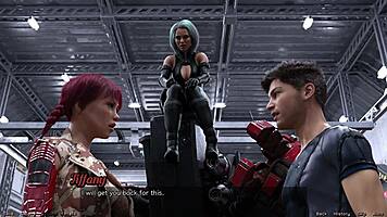 I'm checking out this cute robot girl in space, cumshot everywhere.