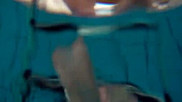 Underwater mermaid vesta horny teen in pool