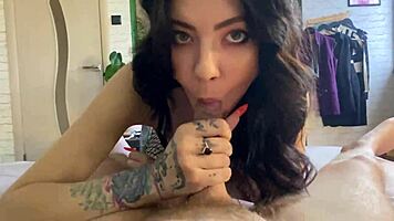 pov reverse cowgirl on big cock with cum in pussy