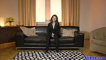 Masturbating eurobabe wanks old british bloke