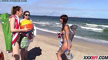 Spring Break Gets Wild as Best Friends Share a Thick Cock on Holiday