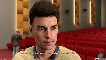 Entrepreneur roleplays fucking brunette teen in bathroom with big tits