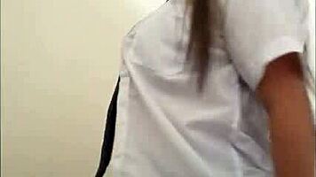 Yo, this 18-year-old student skips class for a sensual dance in director's office