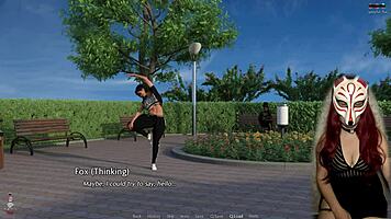 oh wow, mommy takes big cock in public outdoor game!