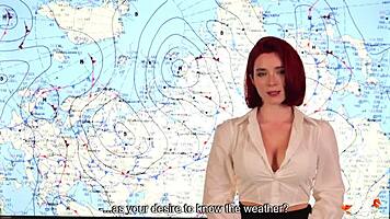 Weather presenter bangs live on news, double cumshots! 😍