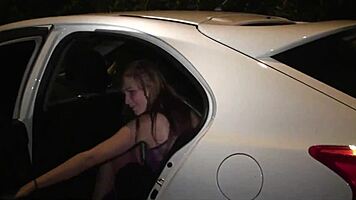 wow, cute blonde alexis crystal joins wild public gangbang! 😍