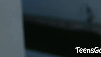 Huge black cock crushes pretty woman pussy