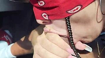 Teen loves sucking dick while riding part 1