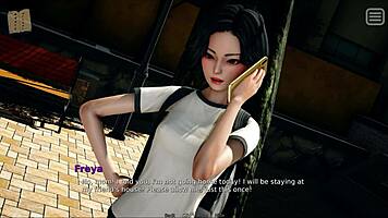 Teen with small tits plays game where bully becomes her lover