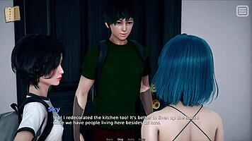 Teen with small tits plays game where bully becomes her lover